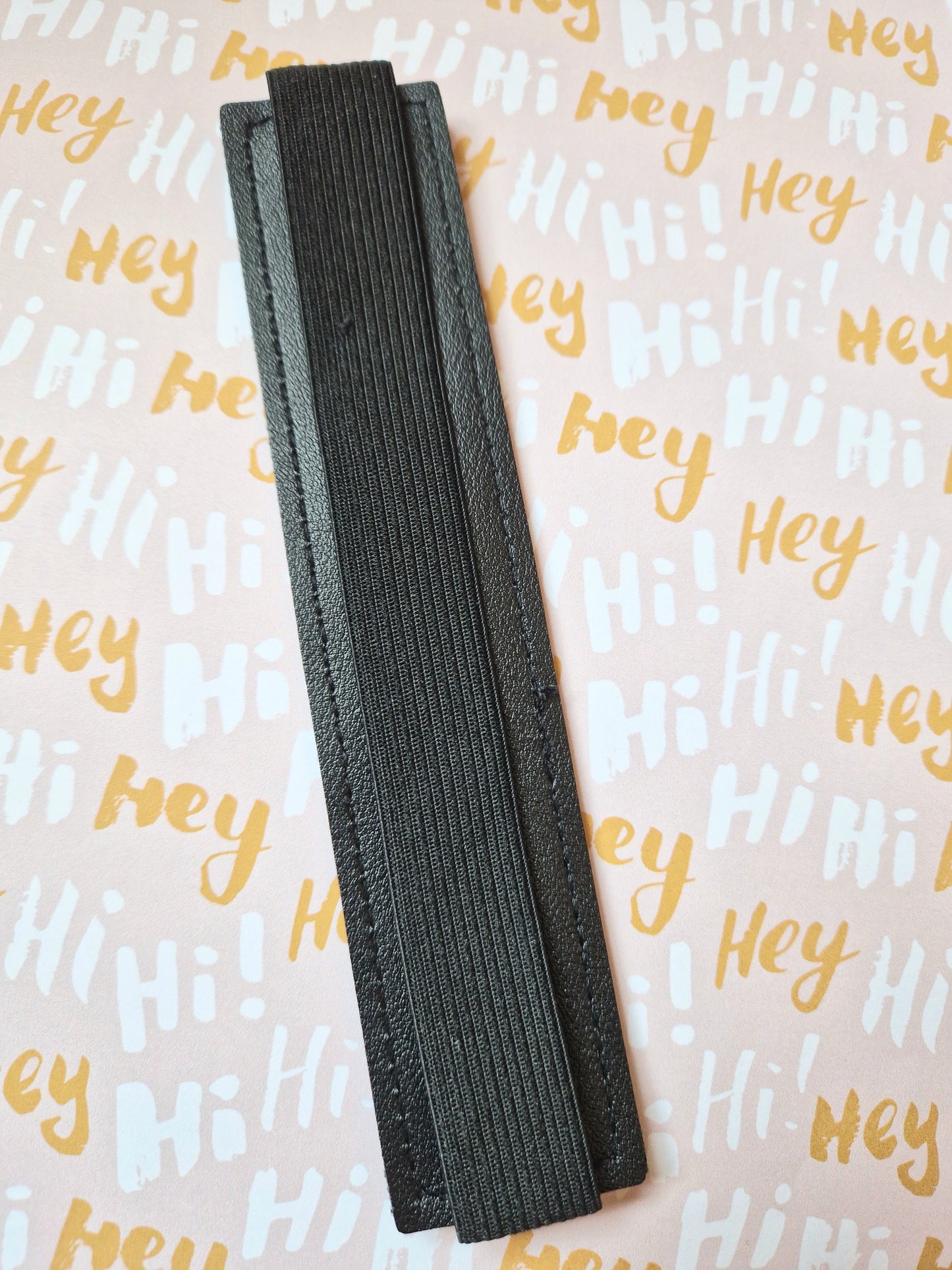 Personalised Faux Leather Premium Pen Holder - Notebook | Journal Accessories | Pen Accessory | Gift Idea | Stationary | Back to Uni | Black