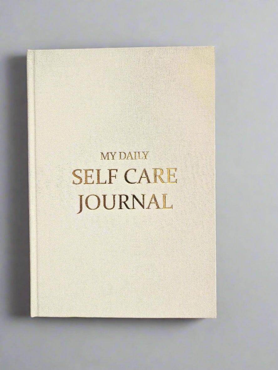 Premium Journal | My Daily Self Care Journal | A5 Gratitude Journal Cream | Journal/Diary | Gold Detail | Gift Idea