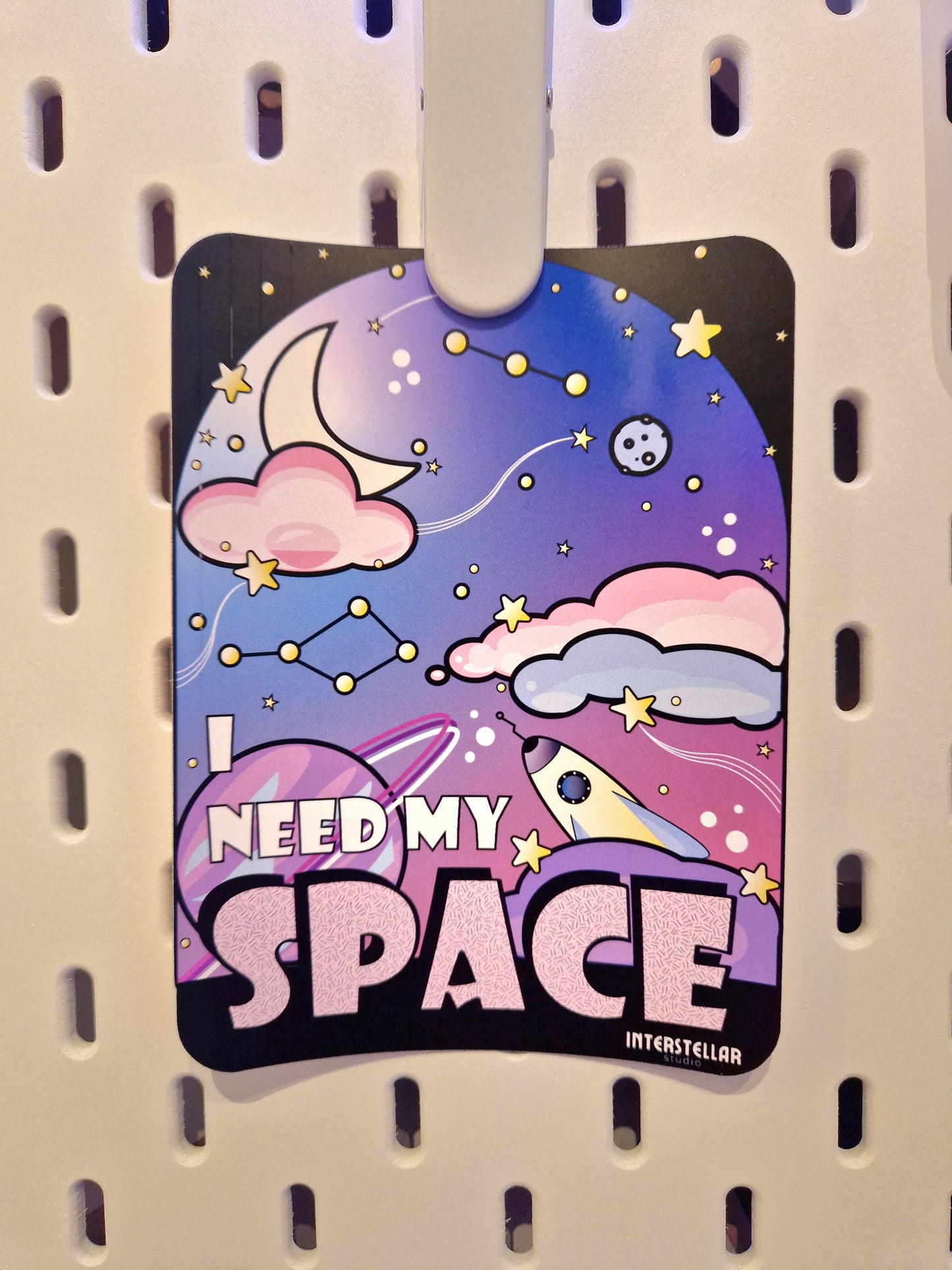 I Need My Space Print! | Space Theme Girly wall print | Home Décor | Wall Art | Art Print | Gift Idea | Gift Idea for Her | Artwork |