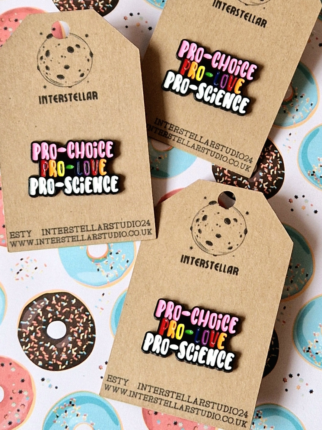Pro-Choice, Pro-Love, Pro-Science Enamel Pin | Pride Month | Rainbow | Brooch | Pin Badge | Pin Collection | Pride | LGBTQ | Pride Pin |