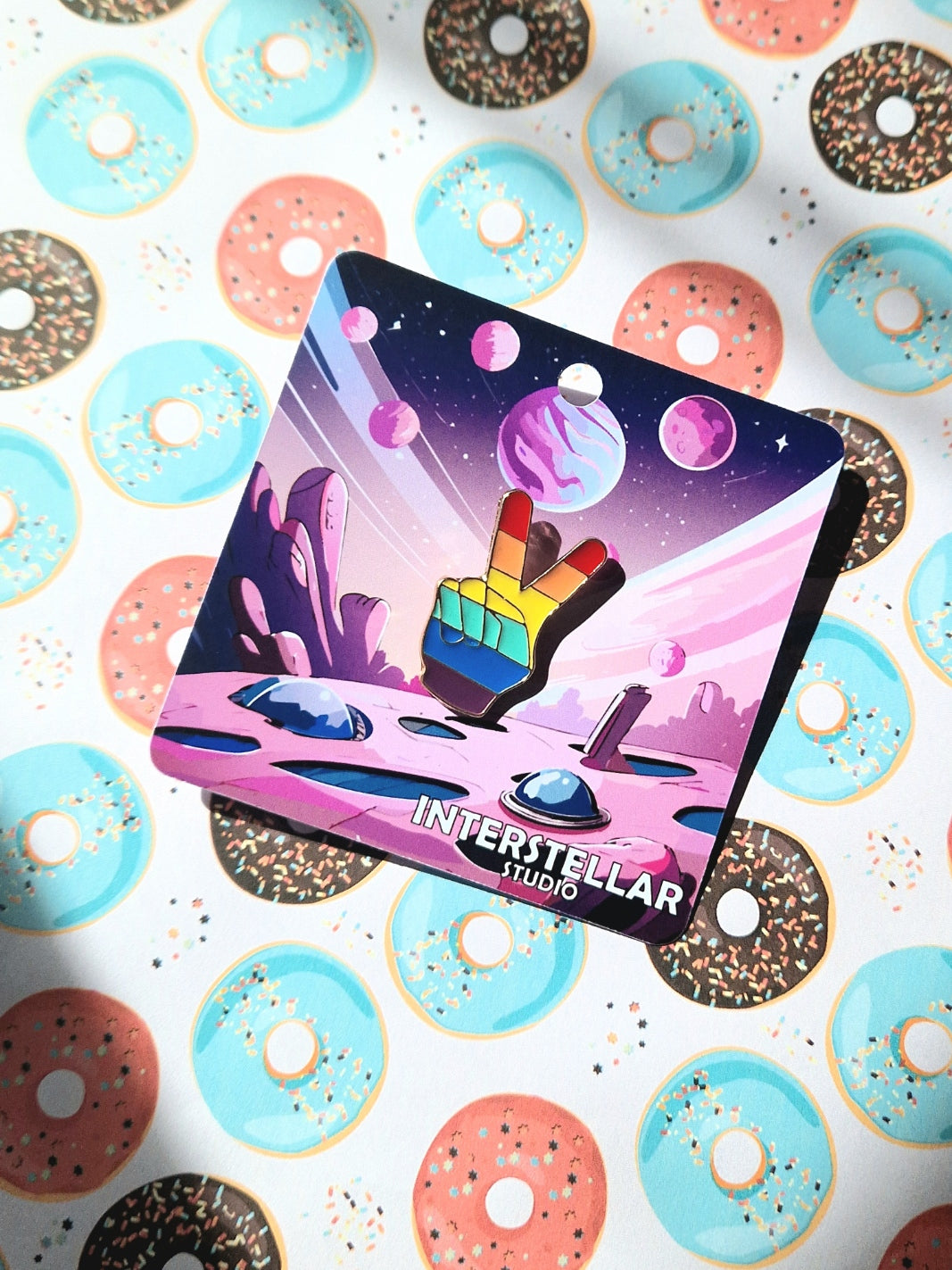 Peace Rainbow Pride Enamel Pin | Pride Month | LGBTQ+ | Trans | Lesbian | Gay | Rainbow Flag | Pride Accessories | Peace Pin | Gift Idea |