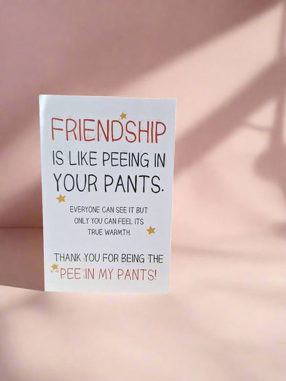 Funny Birthday Card for Friends. Quirky and Hilarious quote. Gift idea. (Includes Envelope)