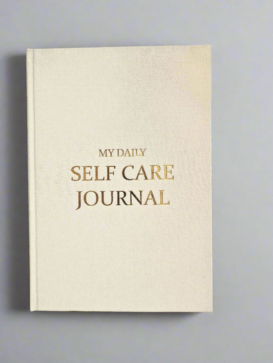 Premium Journal | My Daily Self Care Journal | A5 Gratitude Journal Cream | Journal/Diary | Gold Detail | Gift Idea