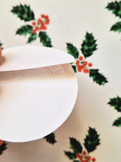 Don't Open Until Christmas Stickers | 6 Pack | Water Resistant Santa Sticker | Christmas Wrapping | Red & White |