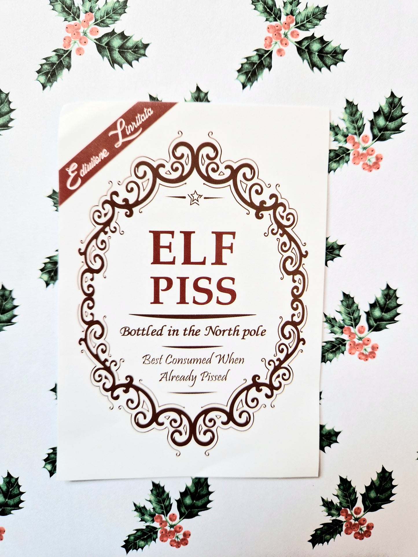 Christmas Wine Bottle Labels | Alcohol Label | Funny Christmas Stickers | Gift Idea | Unique gifts | Santa | Elf | Xmas | Bottle Labels |